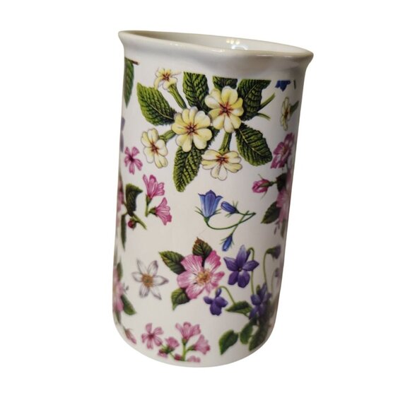 Kent Pottery Flower Creamer, Porcelain, Wildflowers, Cottagecore Planter Vase - Picture 2 of 4